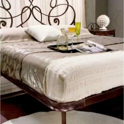 Tweepersoonsbed Smeedijzer Graniet, Kwaliteit Made In Italy -Slide Shop letto matrimoniale in ferro battuto granito 4