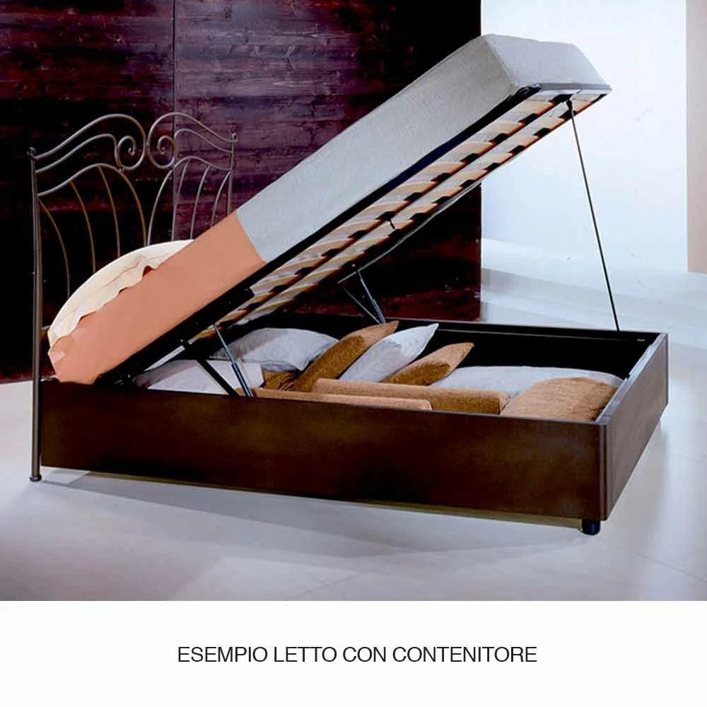 Tweepersoonsbed Smeedijzer Nefertiti, Kwaliteit Made In Italy 3 Tweepersoonsbed Smeedijzer Nefertiti, Kwaliteit Made In Italy - Afbeelding 3