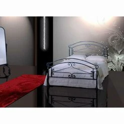 Tweepersoonsbed Smeedijzer Orion, Kwaliteit Made In Italy