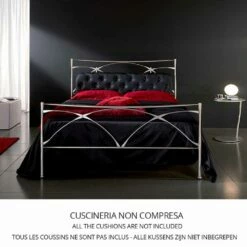 Smeedijzer Double Persephone, Ambachten Copyright -Slide Shop letto matrimoniale in ferro battuto persefone