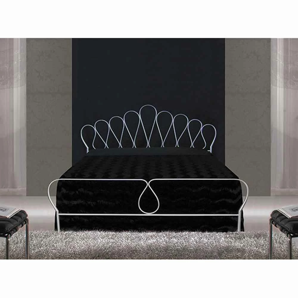 Tweepersoonsbed Smeedijzer Sextant, Kwaliteit 100% Made In Italy 1 Tweepersoonsbed Smeedijzer Sextant, Kwaliteit 100% Made In Italy