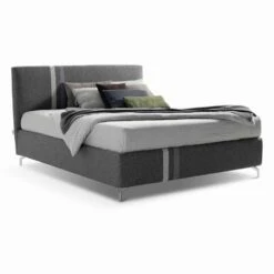 Stoffen Tweepersoonsbed Met Container Made In Italy - Paolo