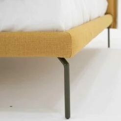 Tweepersoonsbed In Stof Met Metalen Poten Made In Italy - Glorio -Slide Shop letto matrimoniale in tessuto con piedini in metallo made in italy glorio 9