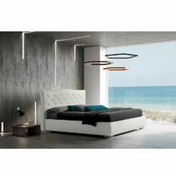 Modern Tweepersoonsbed Met Bedstee En Gewatteerd Hoofdeinde - Londen 34 Modern Tweepersoonsbed Met Bedstee En Gewatteerd Hoofdeinde - Londen -Slide Shop letto matrimoniale moderno con box e testata trapuntata londra 15