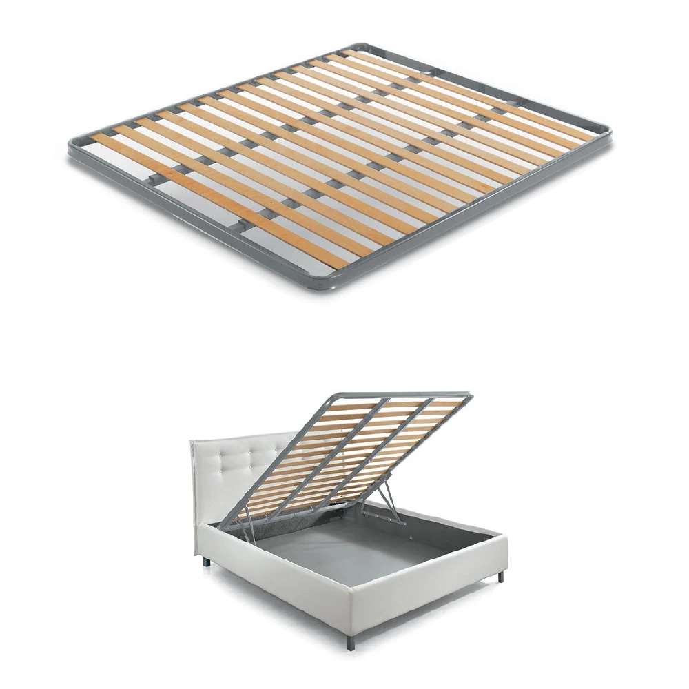 Modern Tweepersoonsbed Met Bedstee En Gewatteerd Hoofdeinde - Londen 17 Modern Tweepersoonsbed Met Bedstee En Gewatteerd Hoofdeinde - Londen - Afbeelding 17