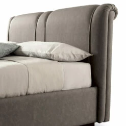 Modern Tweepersoonsbed Met Box In Vuurvast Leer - Ania -Slide Shop letto matrimoniale moderno con box in pelle ignifuga ania 10