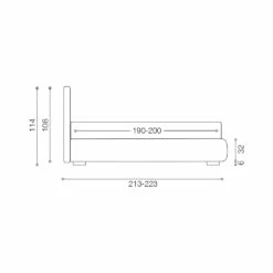 Modern Tweepersoonsbed Met Box In Vuurvast Leer - Ania -Slide Shop letto matrimoniale moderno con box in pelle ignifuga ania 13