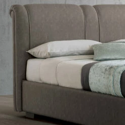 Modern Tweepersoonsbed Met Box In Vuurvast Leer - Ania -Slide Shop letto matrimoniale moderno con box in pelle ignifuga ania 7