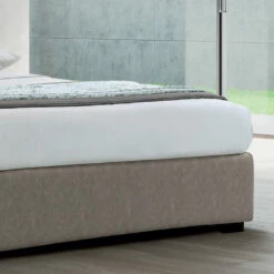 Modern Tweepersoonsbed Met Box In Vuurvast Leer - Ania -Slide Shop letto matrimoniale moderno con box in pelle ignifuga ania 9