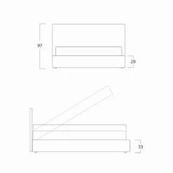 Modern Tweepersoonsbed, Met Een Bedcontainer, Gaya New Van Bolzan -Slide Shop letto matrimoniale moderno con contenitore gaya new by bolzan 9