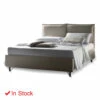 Modern Tweepersoonsbed Met Gestoffeerd Hoofdeinde Made In Italy - Ernesta