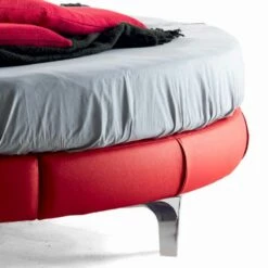 Luxe Rond Modern Tweepersoonsbed In Kunstleer Gemaakt In Italië - Droom -Slide Shop letto matrimoniale moderno di lusso rotondo in ecopelle made in italy dream 6