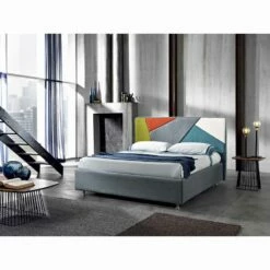 Hedendaagse Gestoffeerde Tweepersoonsbed Met Doos Piek 160x190 / 200cm Mia -Slide Shop letto matrimoniale moderno imbottito con box alzante 160x190 200cm mia 9