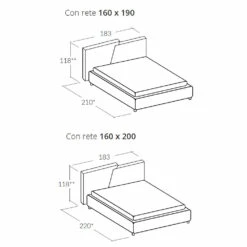 Modern Tweepersoonsbed Gestoffeerd, Gewatteerd Of Glad Ontwerp - Aftamo -Slide Shop letto matrimoniale moderno imbottito design trapuntato o liscio aftamo 8
