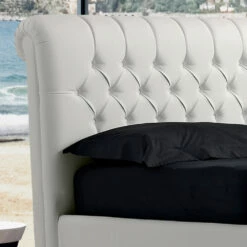 Modern Tweepersoonsbed In Kunstleer Met Contentiore - Ozzano -Slide Shop letto matrimoniale moderno in ecopelle con contentiore ozzano 12