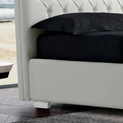 Modern Tweepersoonsbed In Kunstleer Met Contentiore - Ozzano -Slide Shop letto matrimoniale moderno in ecopelle con contentiore ozzano 13