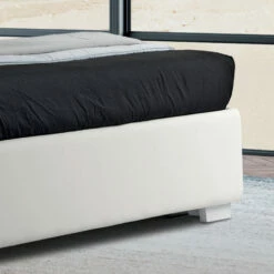 Modern Tweepersoonsbed In Kunstleer Met Contentiore - Ozzano -Slide Shop letto matrimoniale moderno in ecopelle con contentiore ozzano 15