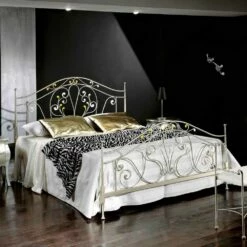 Neoklassieke Tweepersoonsbed Gesmeed Ijzeren Hand Vol Jessica