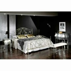 Neoklassieke Tweepersoonsbed Gesmeed Ijzeren Hand Vol Jessica -Slide Shop letto matrimoniale neoclassico forgiato a mano in ferro pieno jessica 6