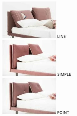 Tweepersoonsbed Bedekt Met Verwijderbare Stof Made In Italy - Tevio -Slide Shop letto matrimoniale rivestito in tessuto sfoderabile made in italy tevio 13