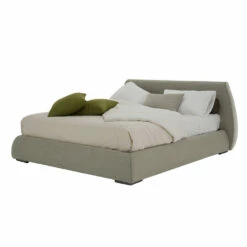 Modern Tweepersoonsbed Met Doos In Stof Of Ecoleer Made In Italy - Minerva