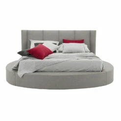 Rond Tweepersoonsbed Met Opbergdoos In Ecoleer Of Stof - Romantisch 15 Rond Tweepersoonsbed Met Opbergdoos In Ecoleer Of Stof - Romantisch -Slide Shop letto rotondo matrimoniale con box contenitore in ecopelle o tessuto romantico 12