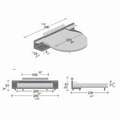Rond Tweepersoonsbed Bedekt Met Ecoleer, Gemaakt In Italië Ontwerp - Vesio -Slide Shop letto rotondo matrimoniale rivestito in ecopelle di design made in italy vesio 10