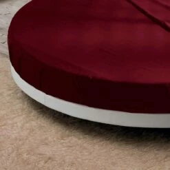 Rond Tweepersoonsbed Bedekt Met Ecoleer, Gemaakt In Italië Ontwerp - Vesio -Slide Shop letto rotondo matrimoniale rivestito in ecopelle di design made in italy vesio 6