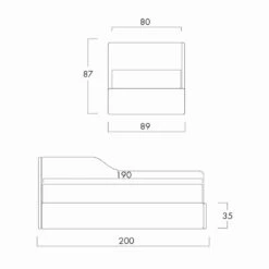 Letto Singolo Con Testiera Sagomata E Pannello Laterale, Line8 Bolzan -Slide Shop letto singolo con testiera sagomata e pannello laterale line8 bolzan 15