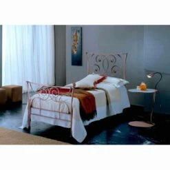 Single Bed In Smeedijzer Ares, Kwaliteit En Excellentie Made In Italy