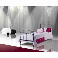 Single Bed In Smeedijzer Dalia, Elegant En Oog Voor Detail