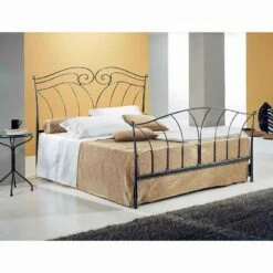 Single Bed In Smeedijzer Neptune, Topkwaliteit Made In Italy