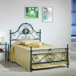 Bed Queen Size Smeedijzeren Verpletterd Gloria Ontwerp