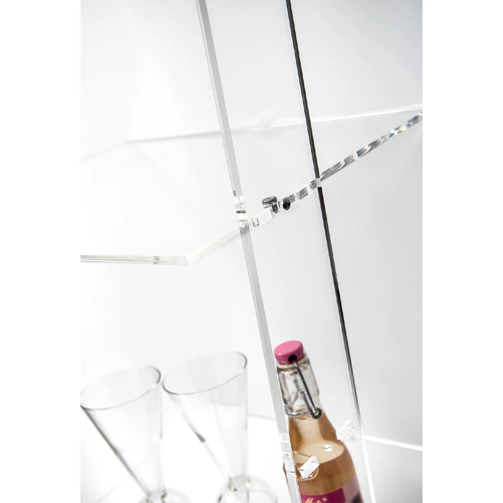 Slide Wandboekenkast In Transparant Plexiglas Design Tot 4 Elementen - Trezza 4 Slide Wandboekenkast In Transparant Plexiglas Design Tot 4 Elementen - Trezza - Afbeelding 4