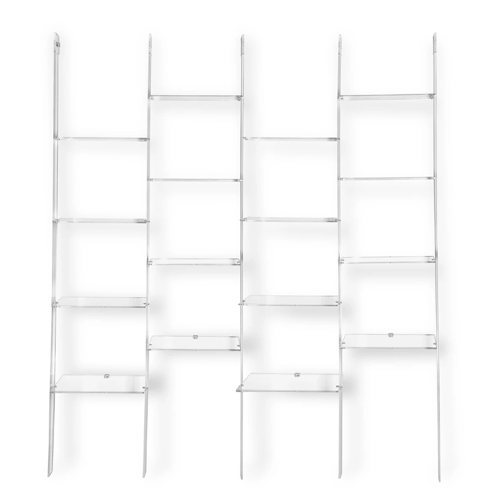 Slide Wandboekenkast In Transparant Plexiglas Design Tot 4 Elementen - Trezza 7 Slide Wandboekenkast In Transparant Plexiglas Design Tot 4 Elementen - Trezza - Afbeelding 7