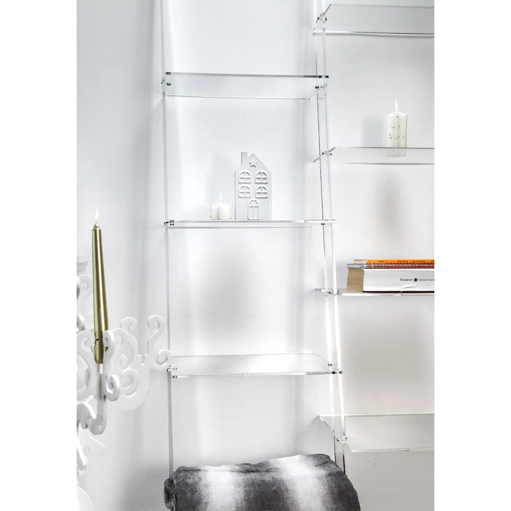 Slide Wandboekenkast In Transparant Plexiglas Design Tot 4 Elementen - Trezza 9 Slide Wandboekenkast In Transparant Plexiglas Design Tot 4 Elementen - Trezza - Afbeelding 9