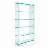 Slide Vrijstaande Boekenkast In Extra Helder Glas Met 6 Planken Made In Italy - Ramen