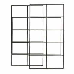 Slide Wandboekenkast Met Metalen Structuur Made In Italy - Bonaldo Optic