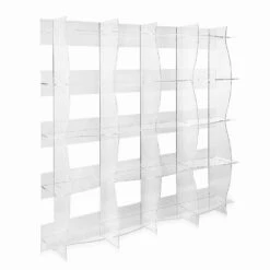 Slide Vrijstaande Kast / Muur Modern Ontwerp Pam Transparante -Slide Shop libreria autoportante a muro design moderno pam trasparente 2