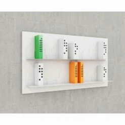Slide Ontwerp Boekenkast Muur Skyline 130x70 Mabele, Handgemaakt Product -Slide Shop libreria da appendere skyline 130x70 mabele 2
