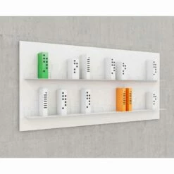 Slide Muur Design Library Skyline 186x86 Mabele, Gemaakt Van Metaal Met De Hand -Slide Shop libreria da appendere skyline 186x86 mabele 2