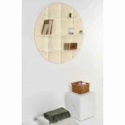 Slide Bibliotheek Beige Muur Modern Design Don, Made In Italy