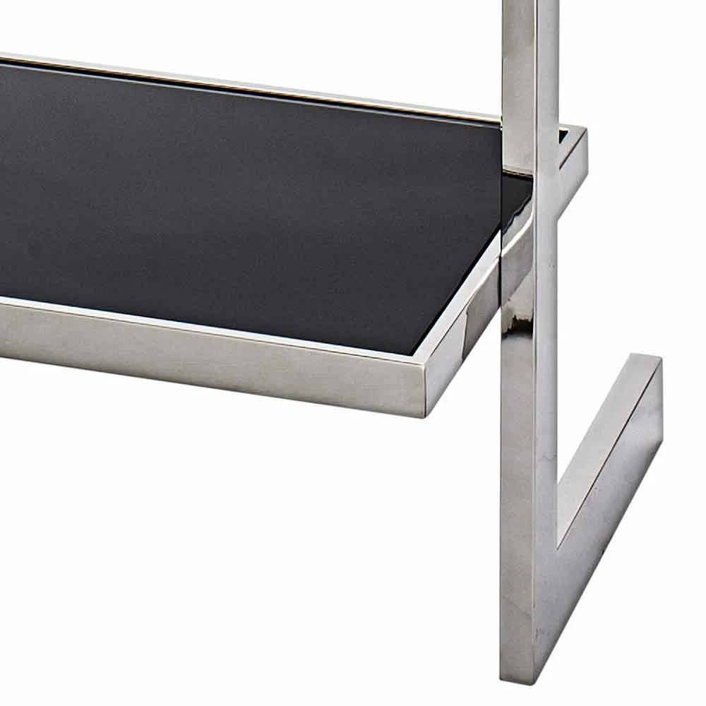 Slide Boekenkast Muur Staal En Glas Ontwerp 60x180x44cm Tafre 4 Slide Boekenkast Muur Staal En Glas Ontwerp 60x180x44cm Tafre - Afbeelding 4