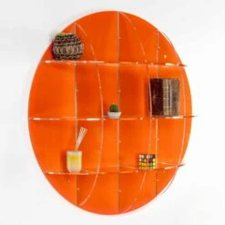 Slide Wand Boekenkast In Gekleurd Plexiglas Gemaakt In Italië, Giofora -Slide Shop libreria da parete in plexiglass colorato fatta in italia giofora 4