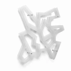 Slide Modulaire Wand Kast Verchroomd Metaal En Methacrylaat Heddy -Slide Shop libreria da parete modulare in metallo cromato e metacrilato heddy 5