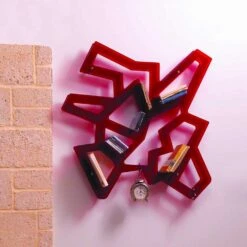 Slide Modulaire Wand Kast Verchroomd Metaal En Methacrylaat Heddy -Slide Shop libreria da parete modulare in metallo cromato e metacrilato heddy 8