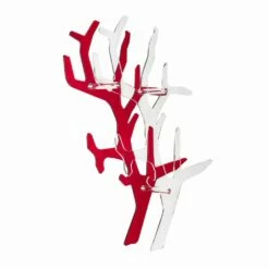 Slide Bibliotheek Van Rode Modern Design Carol Wall, Made In Italy -Slide Shop libreria da parete rossa design moderno carol made in italy 2