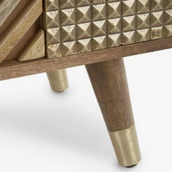 Slide Woonkamer Boekenkast In Mangohout En Homemotion Gerecyclede Deuren - Auriel -Slide Shop libreria da salotto in legno di mango e ante riciclate homemotion auriel 6