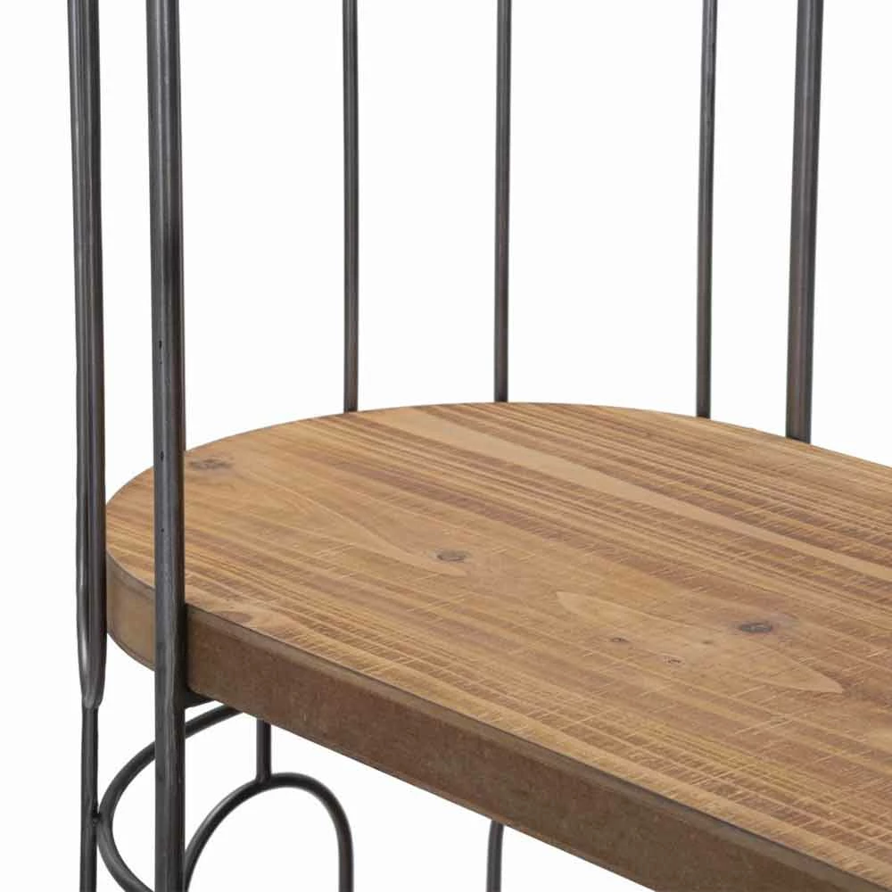 Slide Moderne Design Vloer Boekenkast In Ijzer En MDF - Veronique 3 Slide Moderne Design Vloer Boekenkast In Ijzer En MDF - Veronique - Afbeelding 3