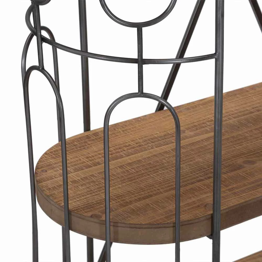 Slide Moderne Design Vloer Boekenkast In Ijzer En MDF - Veronique 4 Slide Moderne Design Vloer Boekenkast In Ijzer En MDF - Veronique - Afbeelding 4